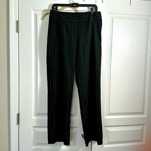 The limited size 4 trouser side zip - black with green stripes
